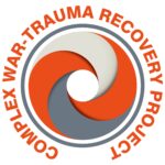 NLP Logo for the Complex War-Trauma Recovery Project, featuring a circular swirl design in orange, gray, and white, with the project name in orange capitals. Inspired by NLP and hypnotherapy approaches to healing and recovery. Hypnotherapy