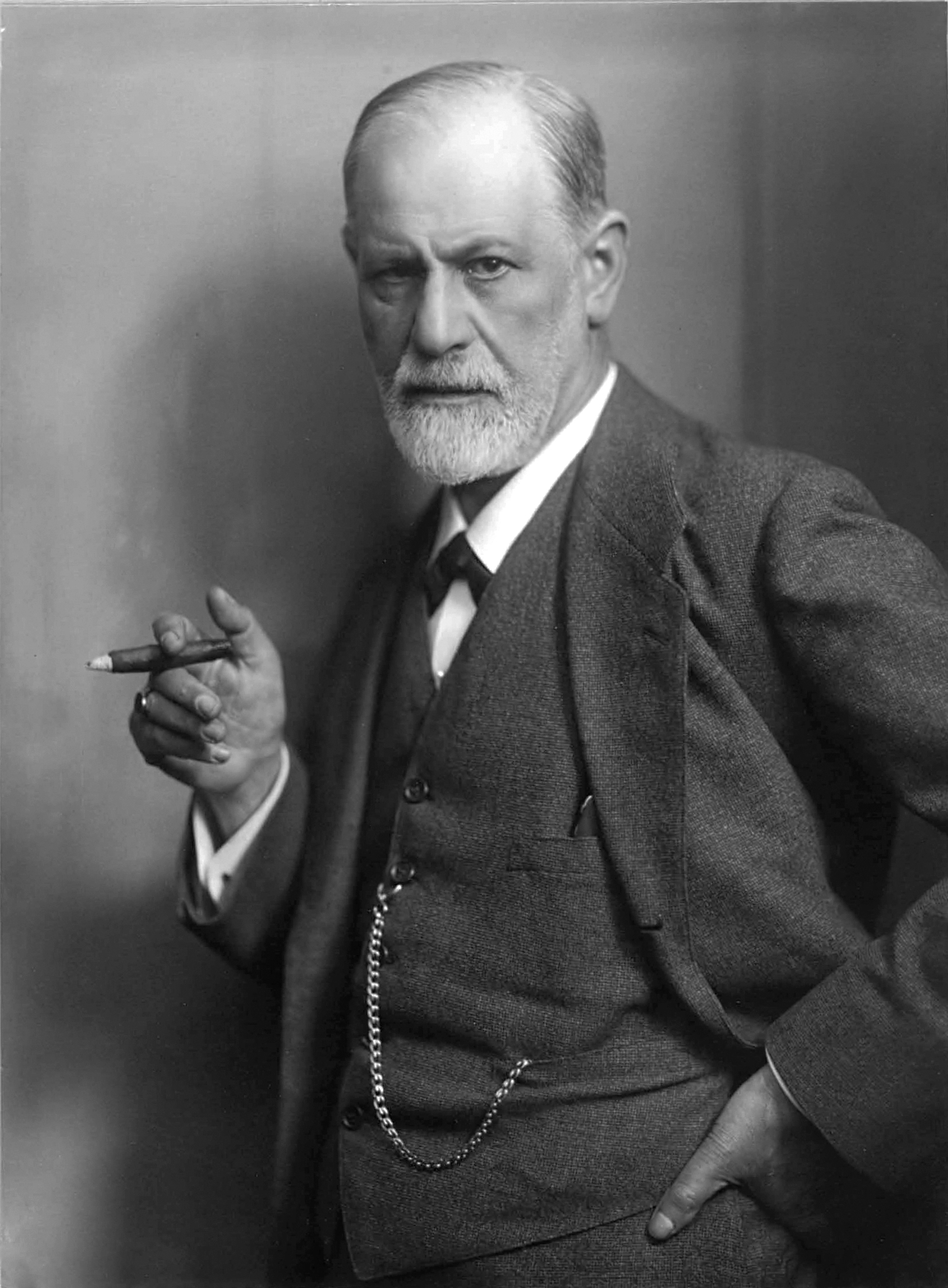 Portrait of Sigmund Freud by Max Halberstadt.